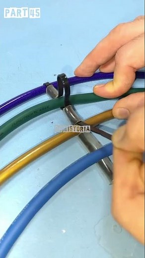 Genius Cable Management Hack Using Zip Ties and Small Hose! 🔧🔥 | DIY Cable Organizer Trick