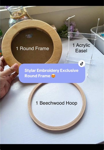 Stylar Embroidery Round Frame Set for Creative Hobbyists
