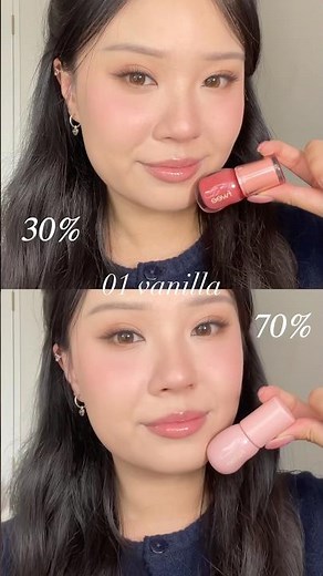 FWEE 3D gloss breakdown 💖 30% vs 70%