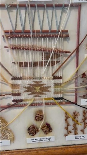 Beautiful Native American weaving art and the plants they used to dye the yarn