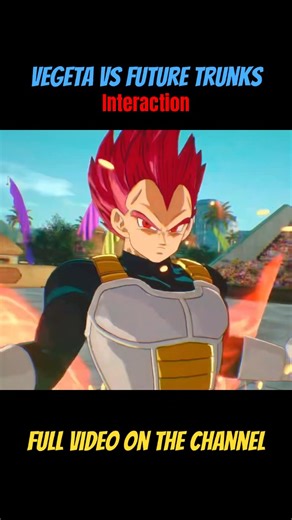 Future Trunks vs Vegeta Interaction #dragonballsparkingzero