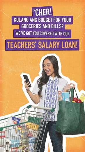 ‘Cher we’ve all been there, minsan di talaga kaya ng ating budget. We’re here to help you with CitySavings’ Teachers’ Salary Loan. Kasi kapag tayo’y magkasama, lahat ng gastusin kayang-kaya. Join us on Viber: https://tinyurl.com/CitySavingsViber Message us: m.me/TalkToMaria.CitySavings Learn more: https://www.citysavings.com.ph City Savings Bank, Inc. is regulated by the Bangko Sentral ng Pilipinas | www.bsp.gov.ph City Savings Bank Consumer Affairs Group - Email Address: simpleisgood@citysaving