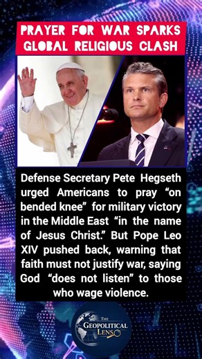 Hegseth’s Call for Prayer Meets Pope’s Warning on War