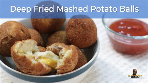 How to make deep fried mashed potato balls | Short version