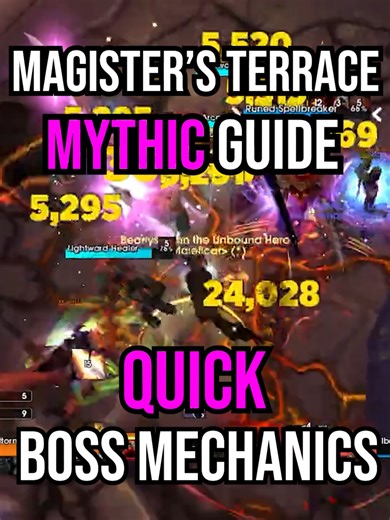 Magister's Terrace Quick Boss Guide! if feedback is good on this I'll pump out more short guides for season 1! #worldofwarcraft #wowtok #midnight