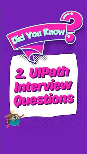 2. Do you know RE Framework log types | #uipath #interview #question #rpa #shorts #uipathcommunity