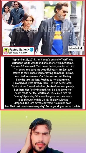 The Heartbreaking Story Behind Jim Carrey and Cathriona White 💔