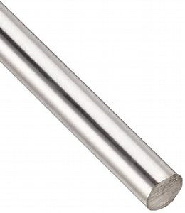17-4 Stainless Steel Round Bar, Unpolished (Mill) Finish, Annealed, AMS 5643, 0.6875" Diameter, 12" Length, OnlineMetals