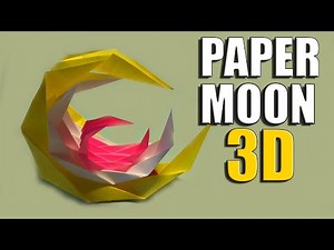 How To Make Origami Moon Easy. Paper Moon Step By Step Tutorial