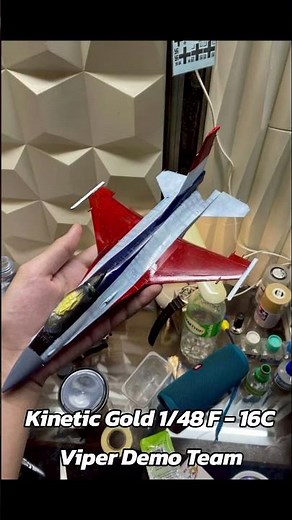 🔥Pro Build Kinetic Gold 1/48 F - 16C Viper Demo Team🔥