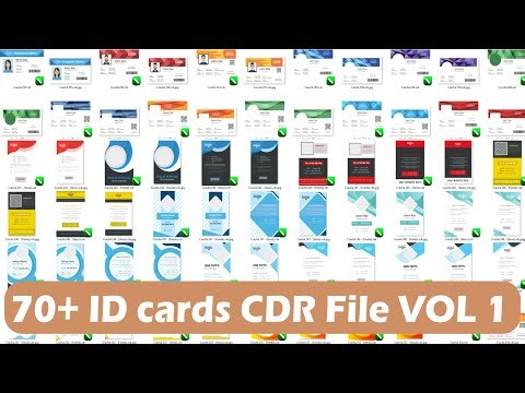 70+ ID Cards CDR Files Free For Download VOL 1