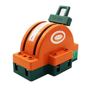 [Hot Item] New Type Orange Color 2p 100A Changeover Double Throw Knife Switch Electrical Changeover Switch