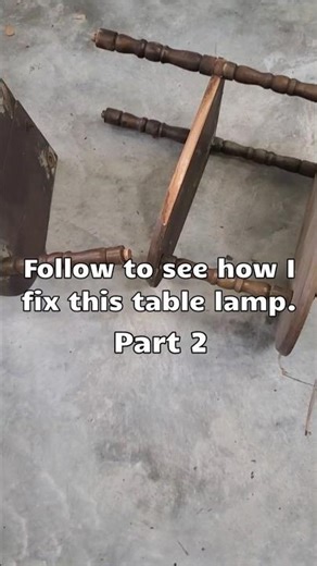 Table lamp fix pt 2 #shorts #shortsvideo #diy #furniture