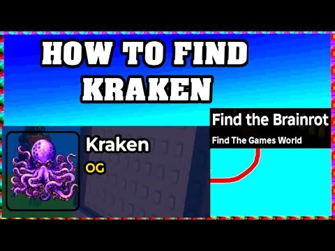 How To Find KRAKEN in FIND THE BRAINROT ROBLOX [UPDATE] [walkthrough]