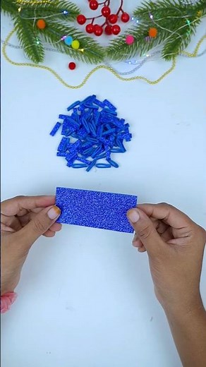 Handmade Christmas Ornaments | DIY Glitter Foam Sheet Crafts🎄