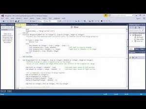 Merge Sort 5 – VB.NET Implementation