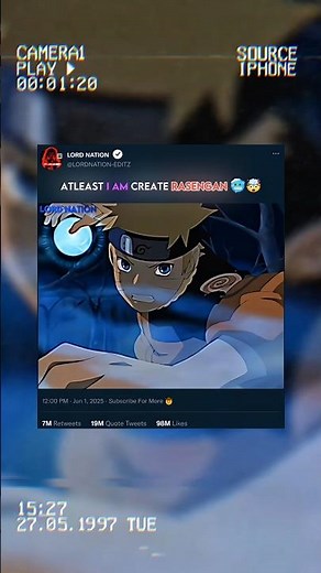 NARUTO RASENGAN TRAINING WITH JIRAYA 🥶🤯