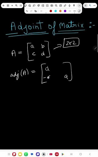 Shortcut method to find adjoint of matrix