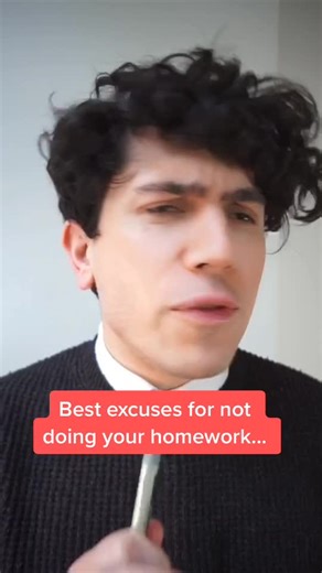 The best excuses for not doing your homework... #homework #school #schoolathome #comedysketch