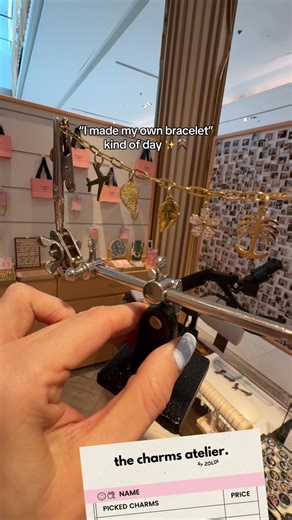 OPEN EVERY DAY ✨🎀 in Dubai. INSIDE THE SHOPPING MALL 💫 📍Festival City Mall, 1 floor - inside THE STUDIO Design your own bracelet, necklace, anklet, key chain or bag charm ☺️ We are here to assist you with the rest ! ☎️ WhatsApp if any questions! ‪ 971 54 352 8440‬ #thecharmsatelier #personalizedjewelry #mustdo #dubaicharms #dubaigifts