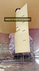 Why are these welded on a ruddTer of a ship? What is the function of this? The rudder of a ship is an important part and helps in steering a ship in water. #marineengineering #drydock #Merchantmarine #fypviralシ #fbreelsvideo #trendingreels | Marinersgalaxy