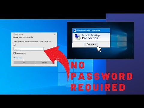 How To Connect Remote Desktop without Password | Windows 10 Allow Remote Desktop Without Password