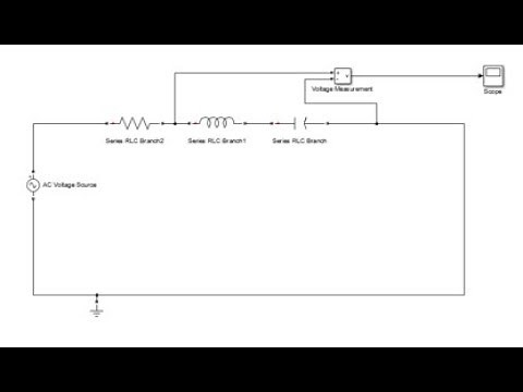 How to design series RLC BANDSTOP Filter on MATLAB SIMULINK