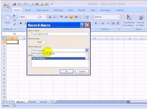 Excel VBA - Record and Run Excel Macro