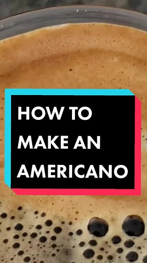 How to make an Americano step by step tutorial #drink #tutorial #coffeelover #food #fyp #coffeeaddict #coffee #americano #italian #drink #barista