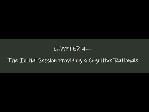 BECK'S CBT OF DEPRESSION | CH 4 | THE INITIAL SESSION AND COGNITIVE RATIONALE | #psychotherapy