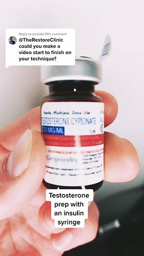 Replying to @zmulder79 sure thing. Here’s how to draw up #testosterone using an insulin syringe — #peptide #TRT #HRT #BHRT #hormones #hormonereplacementtherapy #tennessee