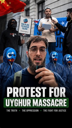 “China, China, you can’t hide, we charge you with genocide!”Protesters gathered outside the Chinese Embassy in London today to mark the 17th anniversary of the Urumqi massacre, a pivotal moment that saw the Chinese government intensify its crackdown on Uyghur Muslims and their religion.Demonstrators called for justice for the Uyghur people, millions of whom rights groups say have since been detained in mass internment camps and subjected to widespread repression and atrocities.5Pillars journalis