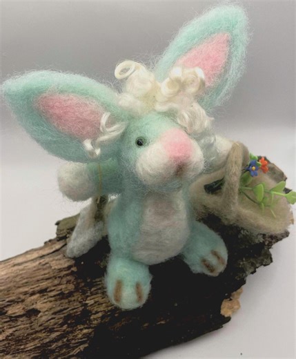 Grandma Bunny Needle Felted Rabbit, Handmade Felt Animal, Cottagecore Easter Decor, Whimsical Spring Gift - Etsy