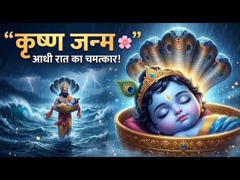 Baby Krishna Birth Song | | Little Krishna Lullaby | Peaceful Sleep Bhajan | Cute Krishna Song