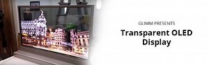 Transparent OLED display Pixels 100% clear