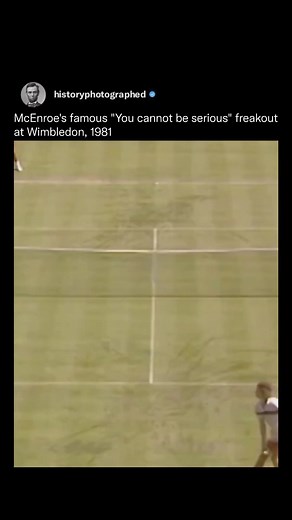 John McEnroe's explosive "You cannot be serious!" moment at Wimbledon in 1981 remains one of tennis' most iconic scenes.McEnroe, known for his brilliant tennis skills and explosive behavior on the court, was outraged by a call made by chair umpire Edward James. James had called McEnroe's serve out, a decision McEnroe vehemently disagreed with. In response, McEnroe approached the chair, and in a moment of intense frustration, shouted, "You cannot be serious! That ball was on the line! Chalk flew