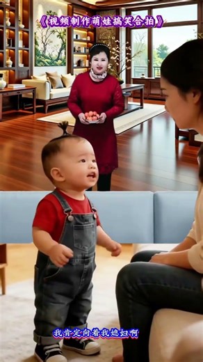 Cute baby funny human cub is so cute