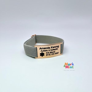 Personalized Medical Alert Bracelet – Permanent Engraved Emergency ICE Bracelet - Etsy