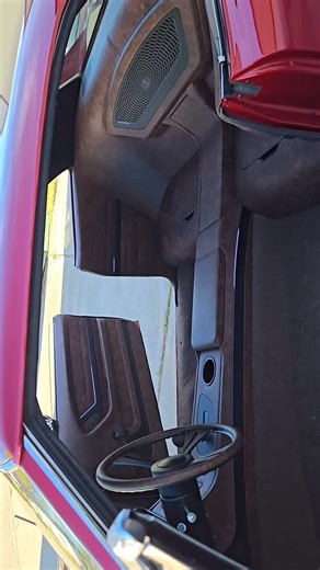 _Street Rods_ on Instagram: "Gto custom interior build. Wrapped in distressed leather all the way around.🫡 @bad9er.kh @lowglow.shop @riveraservices Thanks for helping w the speaker grills. #pontiac #pontiacgto #gto #custominterior #custominteriordesign #leather #distressed #distressedleather #lowglow#seatdelete #upholstery #autoupholstery"