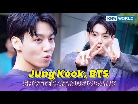 [4K] (Spotted at Music Bank) Jung Kook (BTS) 💜 뮤직뱅크 출근길 20231013 | KBS WORLD TV