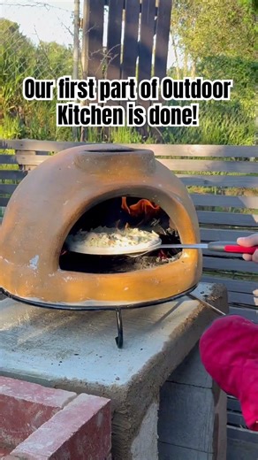 First part of our Outdoor Kitchen is done!