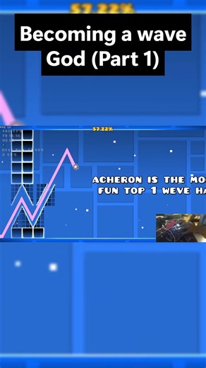 Becoming a wave GOD part 1! #geometrydash #gd #gaming #gdwave #wavechallenge #geometrydashwave