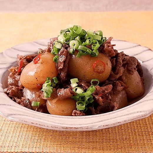 プリプリ玉こんにゃくと牛肉のピリ辛煮 作り方・レシピ | クラシル