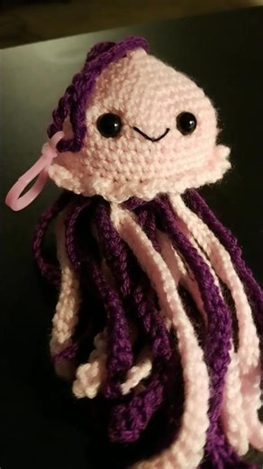 jelly fish keychain 🤩 #cute #bitknits #crochet #jellyfish 🤩Pattern by Lauren Espy