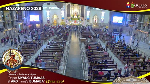 #QuiapoChurch Official 6PM LIVE MASS 05 January 2026 • MONDAY after Epiphany Optional Memorial of SAINT JOHN NEUMANN, Bishop LUNES kasunod ng PAGPAPAKITA ng Panginoon Paggunita kay SAN JUAN NEUMANN, Obispo Tagapagdiwang: Rev. Fr. Paul Medina, O.Carm. QUIAPO CHURCH MOBILE APP For Android: https://bit.ly/3nXUz4Q For IOS: https://apple.co/3k9nfFH #MinorBasilicaAndNationalShrineOfJesusNazareno #JesusNazareno #Nazareno2026 #SaintJohnTheBaptist #SanJuanBautista #NuestraSeñoraDeLaBuenaHora #OurLadyOfTh