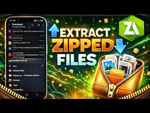 How To Extract Zip Files With ZArchiver (Update)