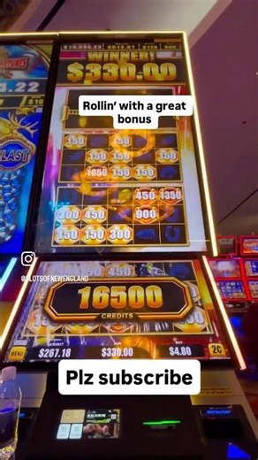Rollin’ with a great bonus on the new firecracker game. No jackpot but I’m happy with a $330 bonus!