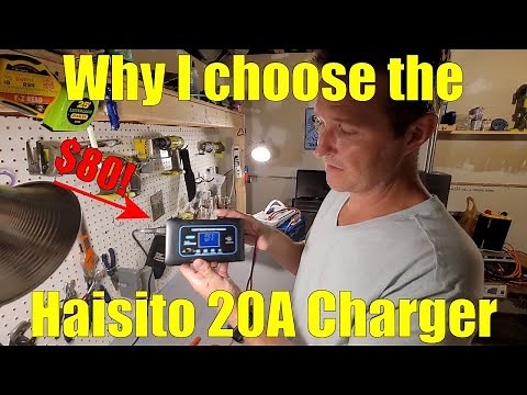 Charging 12v AND 24v Lifepo4 Batteries with the Haisito 12/24v Battery Charger. So Nice!