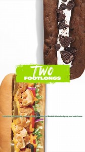 15 reactions | Double the deliciousness. Try the NEW OREO® Footlong Cookie. | Subway | Facebook