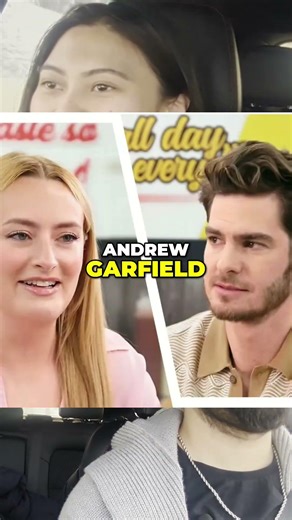 Andrew Garfield Reacts to Amelia's Cheeky Interview Style! #shorts